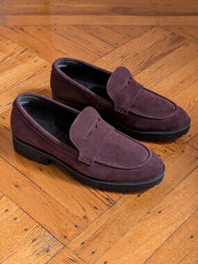 Cole Haan Waterproof Geneva Suede Loafer in Pinot